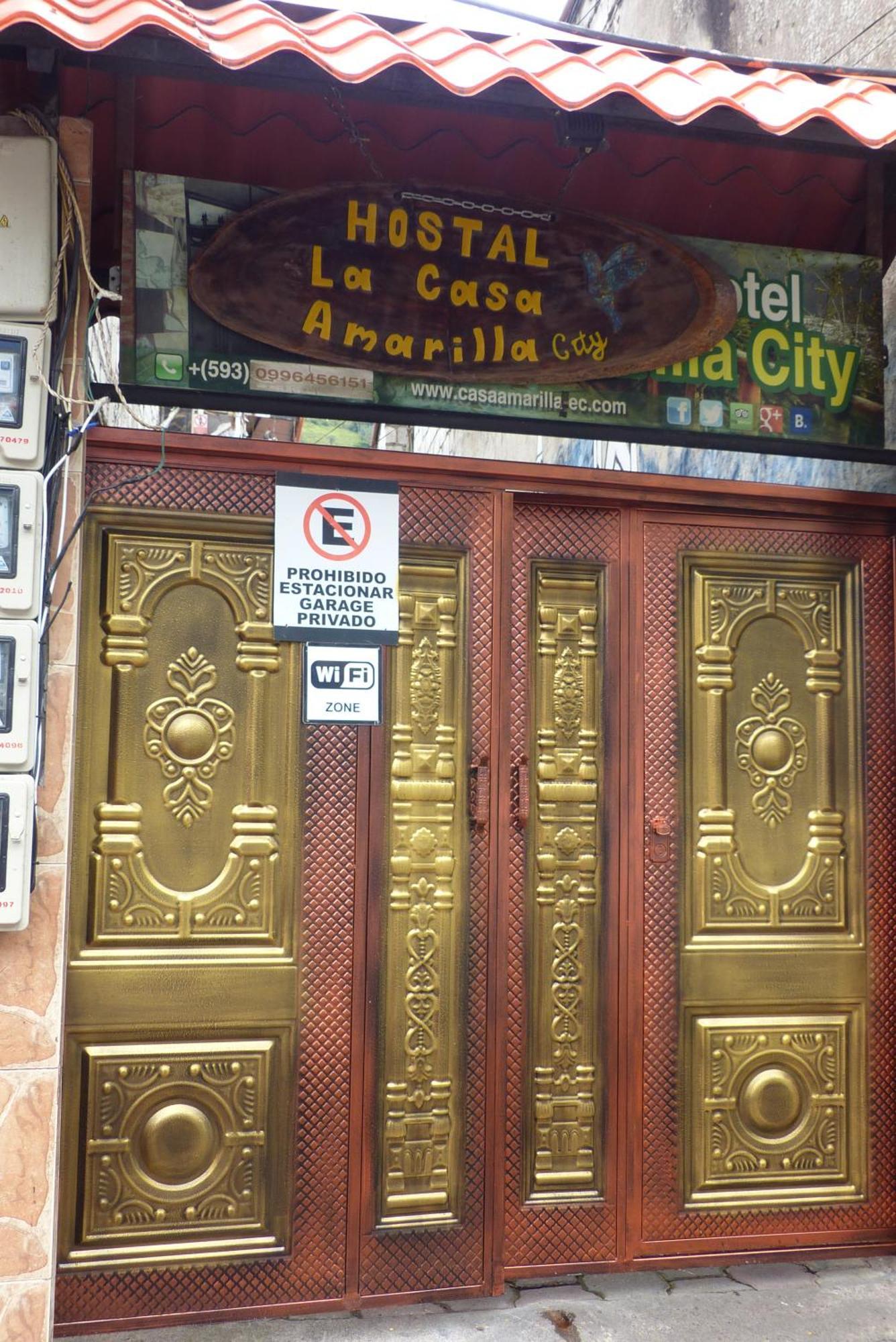 Hostal La Casa Amarilla City Baños Εξωτερικό φωτογραφία